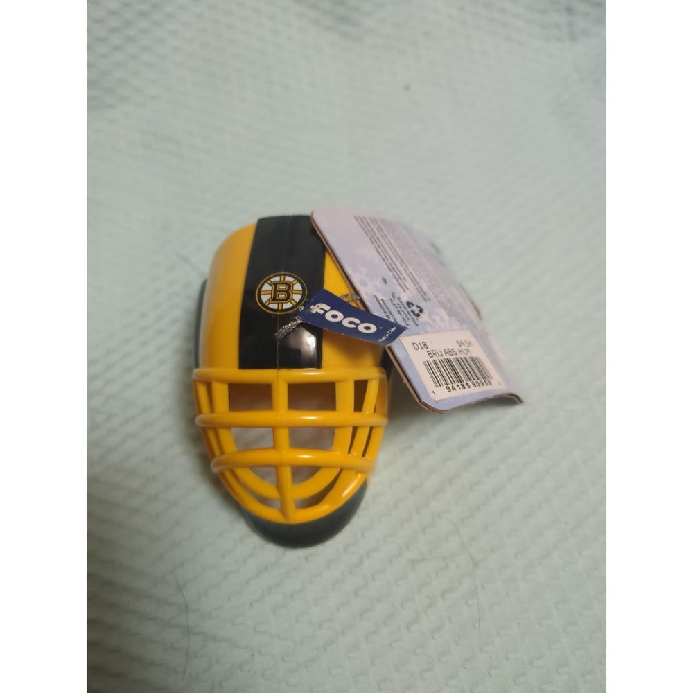 NWT Boston Bruins Ornament NHL Helmet Holiday Christmas Hockey Gift TD Garden